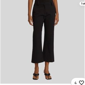 $450 TOVE Simone flared ankle pants size 0 black